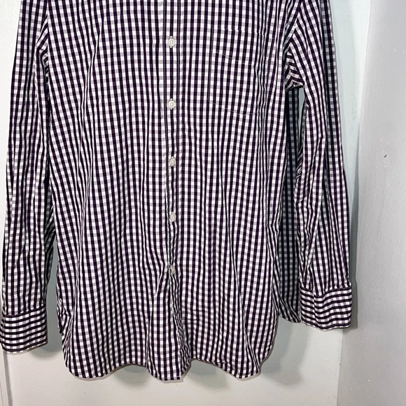 J.Crew XL, 80s 2-ply,Haberdashery gaberdine button front, long-sleeve shirt. - Picture 6 of 6